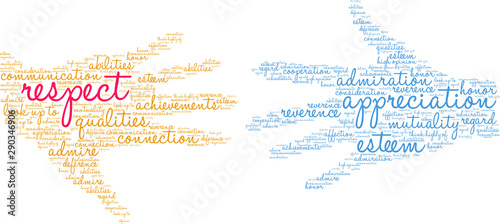 Respect Word Cloud on a white background. 