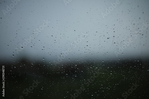 Rain on the windows during a storm © Marc