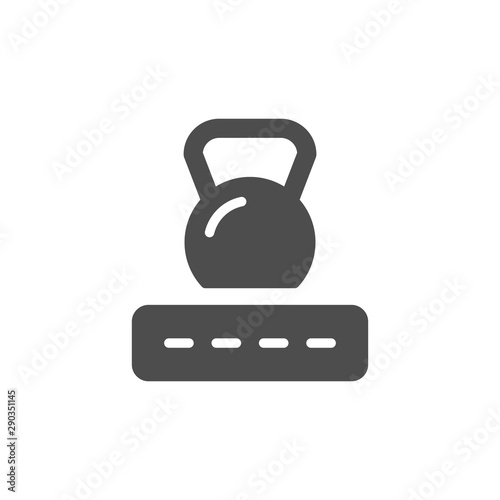 Mattress firmness glyph modern icon