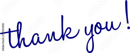Thank You Word Cloud on a white background. 