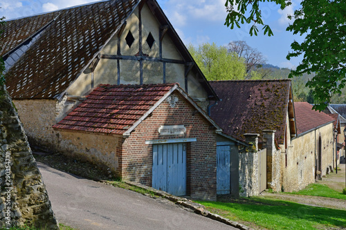 Berthenonville, France - april 3 2017 : picturesque village in spring photo