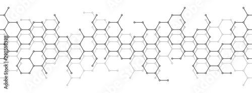 Technical honeycomb background