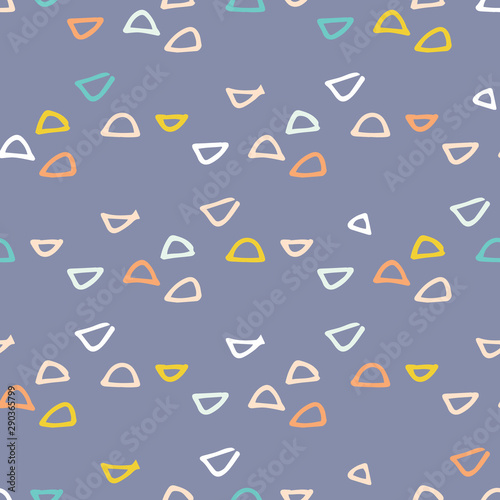 Abstract Shapes Pattern. Seamless, Modern, Geometric Backgrounds with Organic Shapes  © Angie Makes