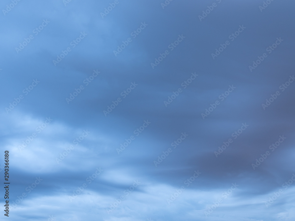 Obraz premium Beautiful various forms clouds in the high sky