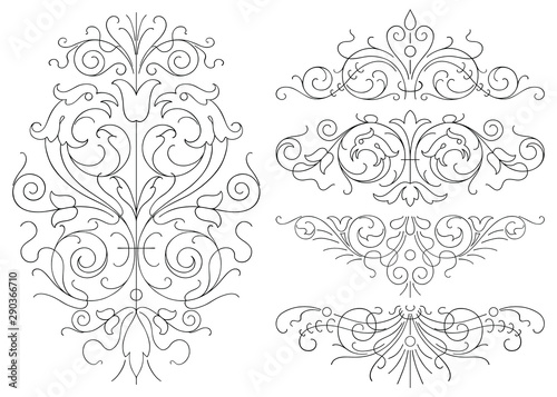 Graphic ornaments - vector set