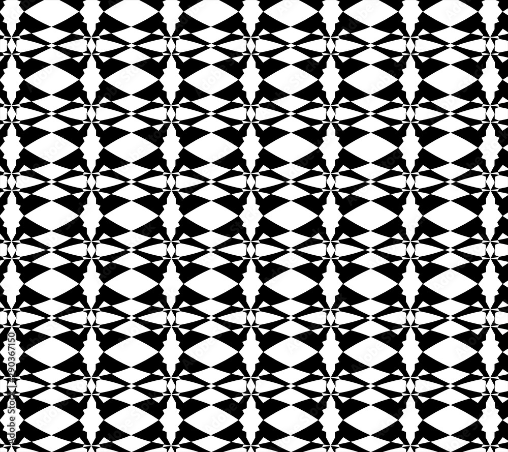 Abstract pattern black and white color for background and wallpaper