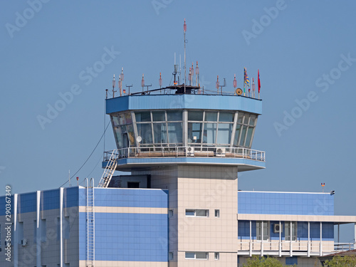 Moscow Russia Zhukovsky Airfield airport control tower the international aerospace salon MAKS-2019