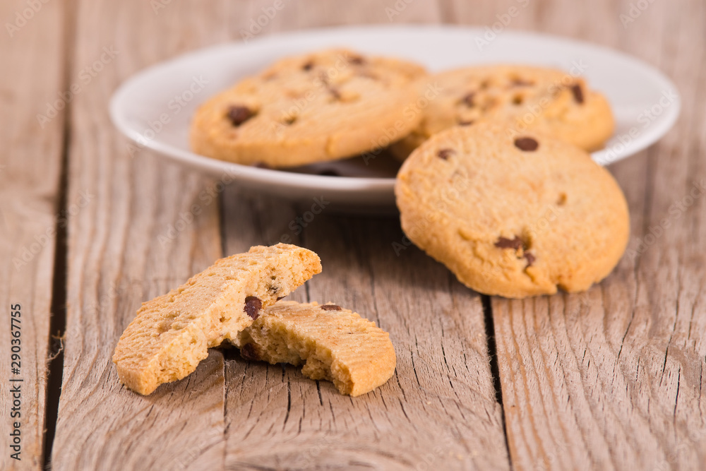 Chocolate chip cookies. Chocolate chip cookies.