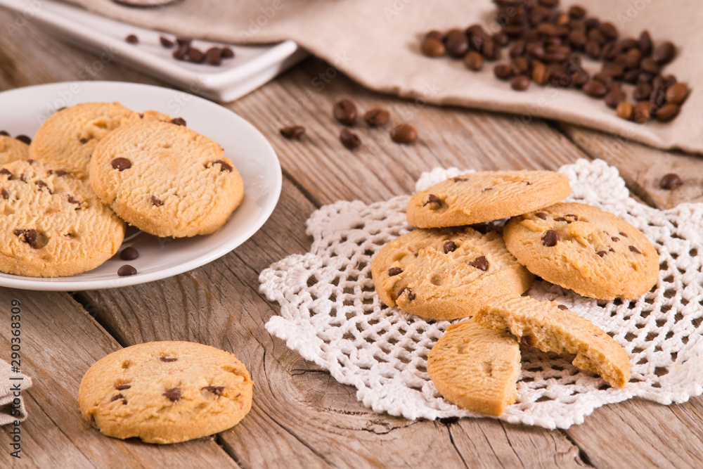 Chocolate chip cookies. Chocolate chip cookies.