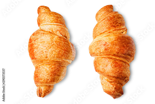 Fototapeta Naklejka Na Ścianę i Meble -  Croissant on a white isolated background