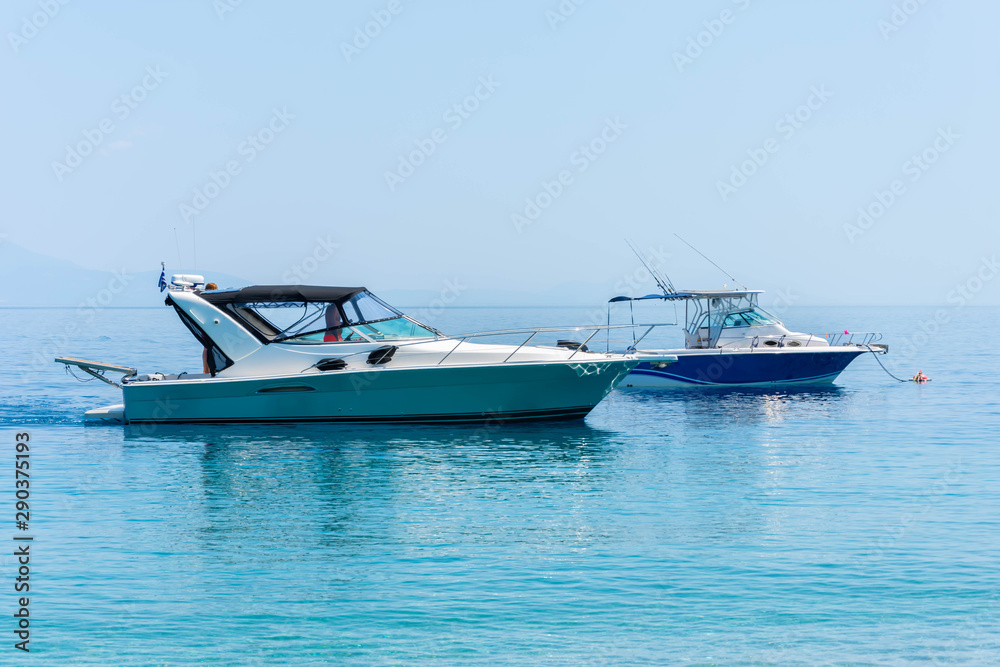 Fototapeta premium boats on the sea