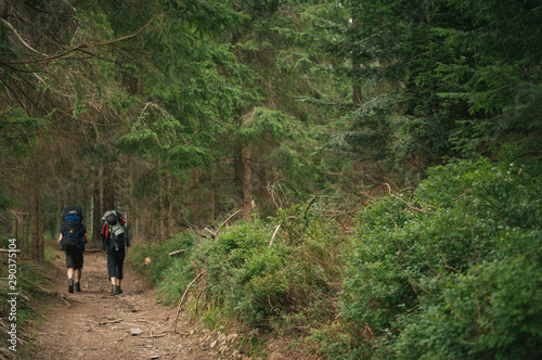 Hiking in the Low Tatra mountains in Slovakia, almost alone on the ridgeway, only majestic mountains