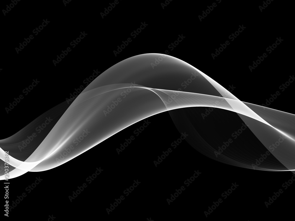 Fototapeta premium Abstract Black And White Wave Design