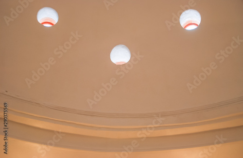 Ceiling of the Turkish bath. indoor photo.
