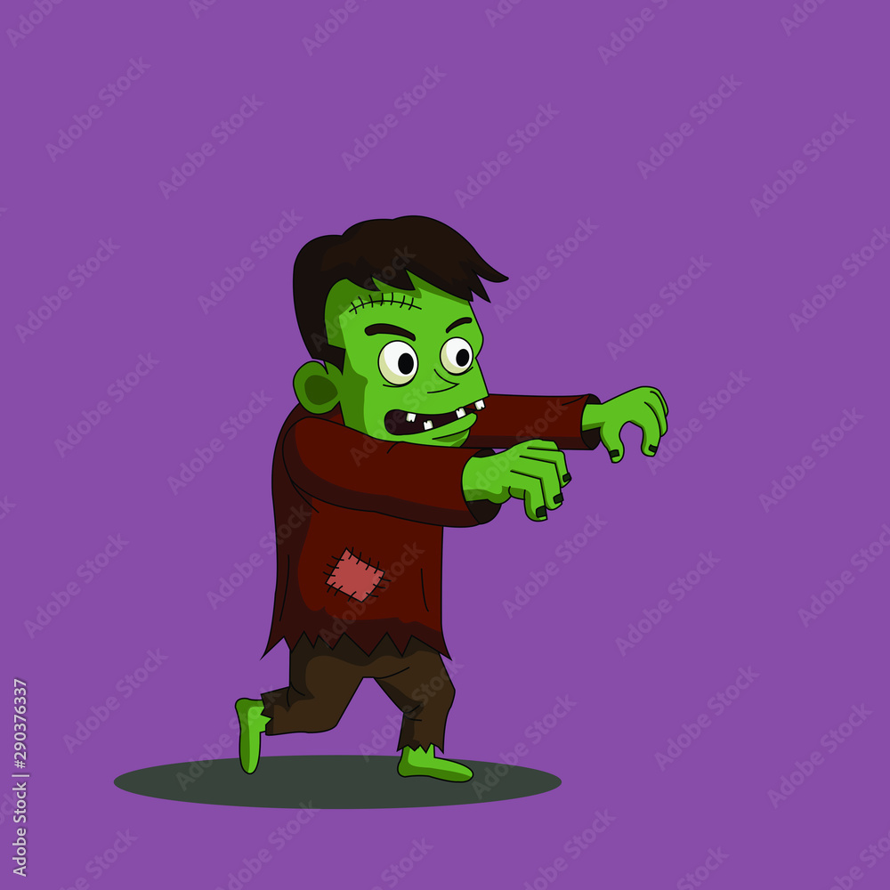 zombie walk vector illustration zombie walk vector illustration