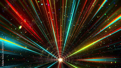 Colorful Abstract Rays Stage Background Multicolor 4K Colorful Lights Laser Beam photo