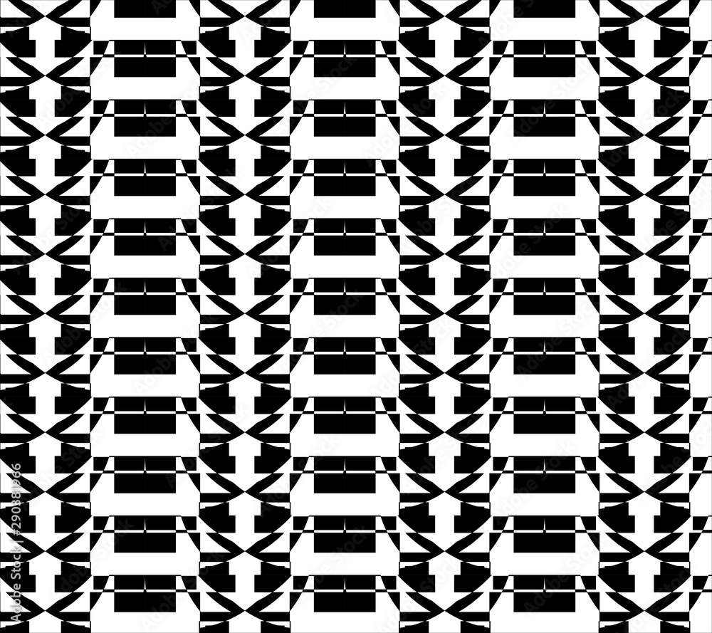 Abstract pattern black and white color for background and wallpaper