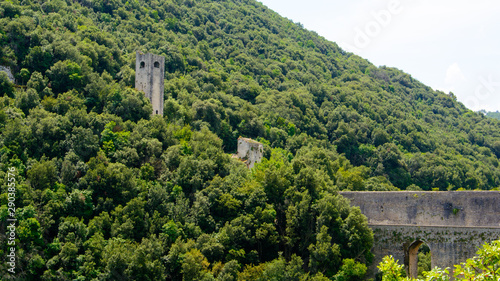 Ponte delle Torri, a 13th-century aqueduct in Spoleto