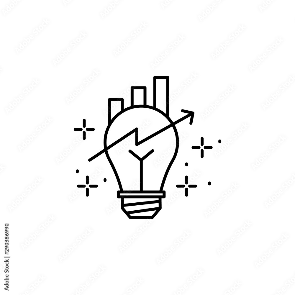 Idea, light bulb icon. Element of modern business icon Idea, light bulb icon. Element of modern business icon