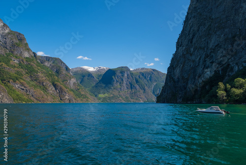 The Village of Undredal on the Aurland Fjord,Norway