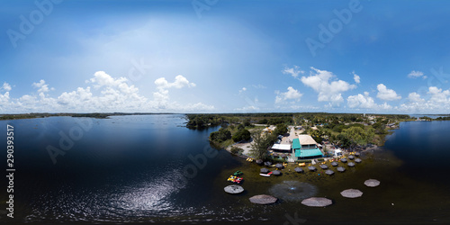 Spherical panorama 360 degrees of Tambaquis Lagoon, Estancia, Sergipe © Sérgio Rocha