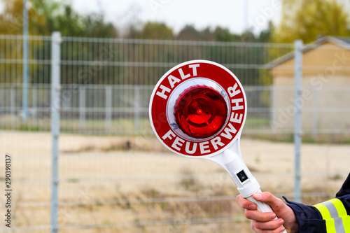 Obraz na płótnie Kelle Halt Feuerwehr w salonie