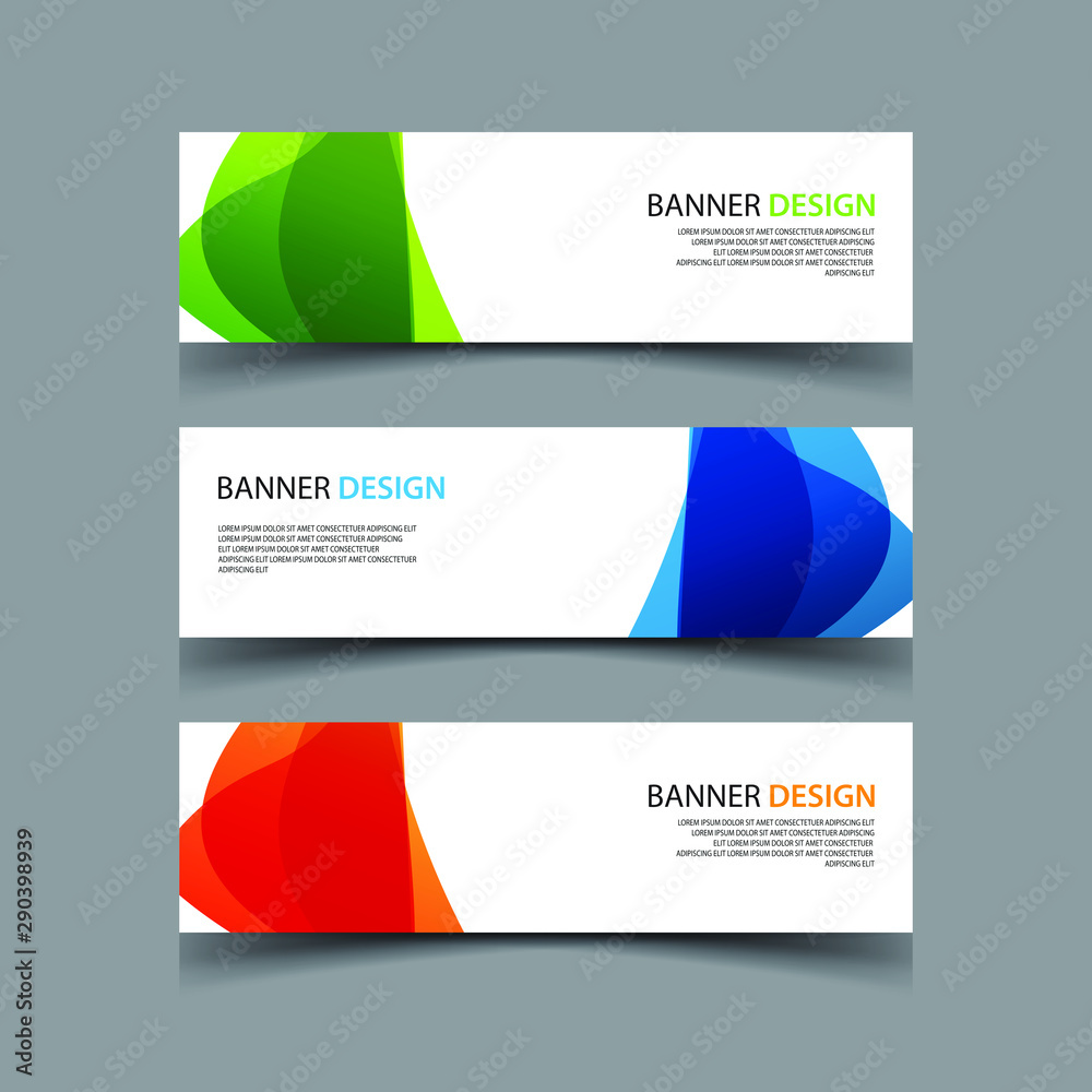 Fototapeta premium Vector Abstract design banner web template