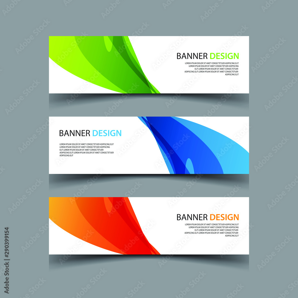 Fototapeta premium Vector Abstract design banner web template