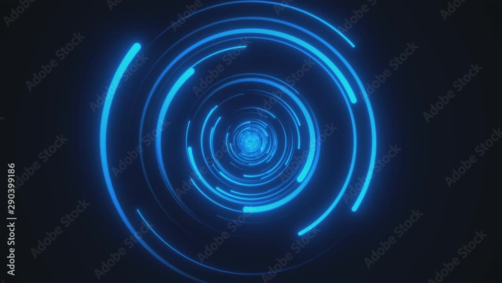 Looped animation. Abstract background with moving through bright circles in red and blue color. Modern colorful wallpaper. 3d rendering. Looped animation. Abstract background with moving through bright circles in red and blue color. Modern colorful wallpaper. 3d rendering.