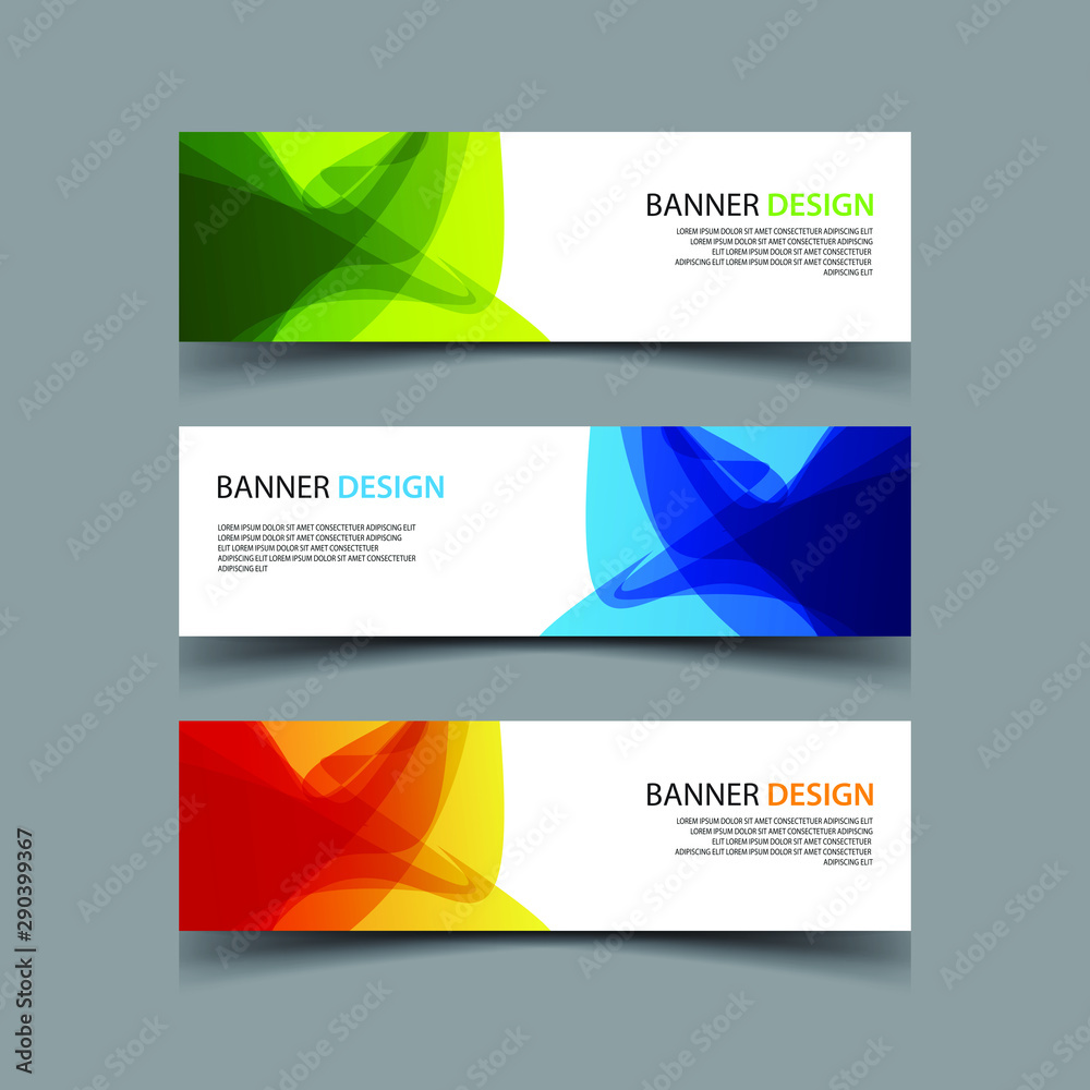 Fototapeta premium Vector Abstract design banner web template