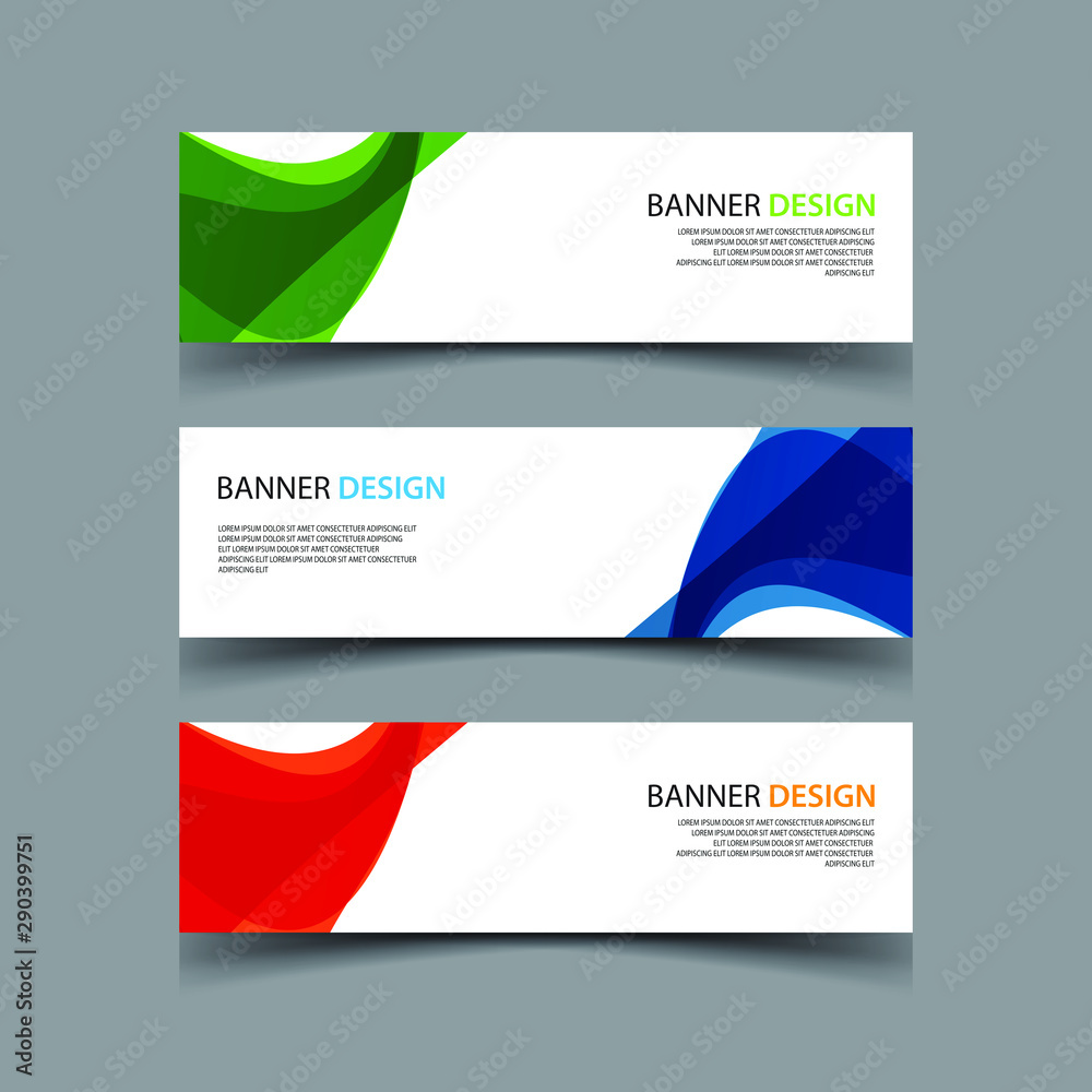 Naklejka premium Vector Abstract design banner web template