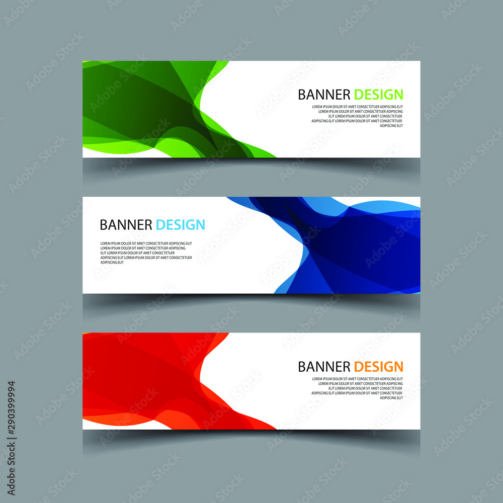Fototapeta premium Vector Abstract design banner web template