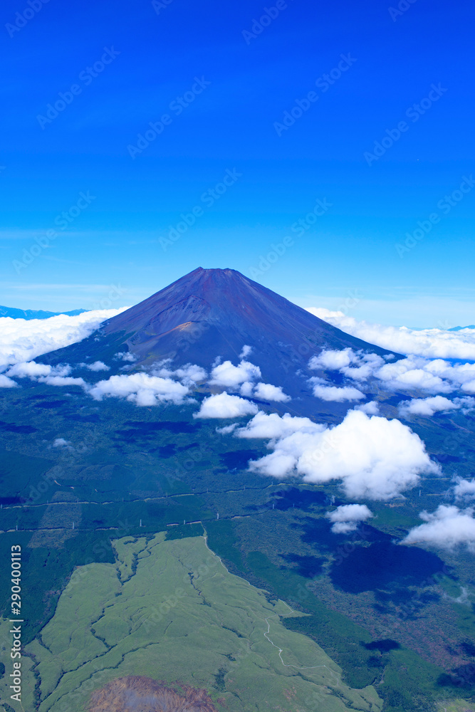 富士山／空撮、2019撮影