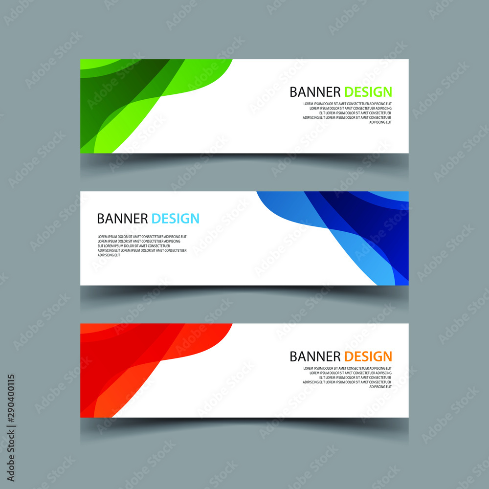 Naklejka premium Vector Abstract design banner web template