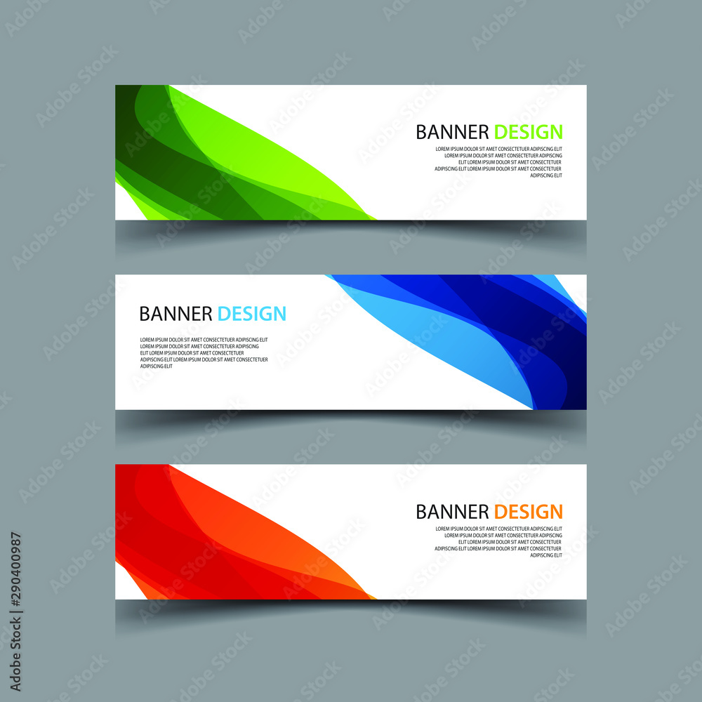 Fototapeta premium Vector Abstract design banner web template
