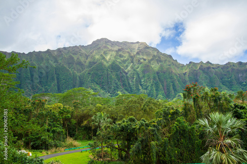 Ko'olau Mountains on the Island of Oahu Hawaii