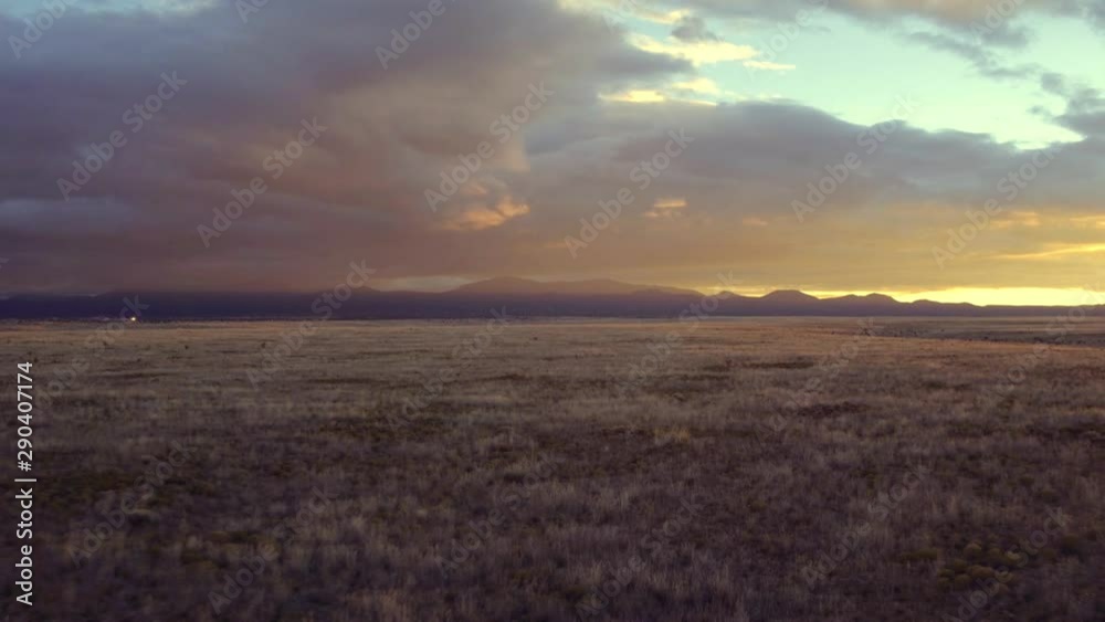 Aerial view of fields in desert landscape Aerial view of fields in desert landscape
