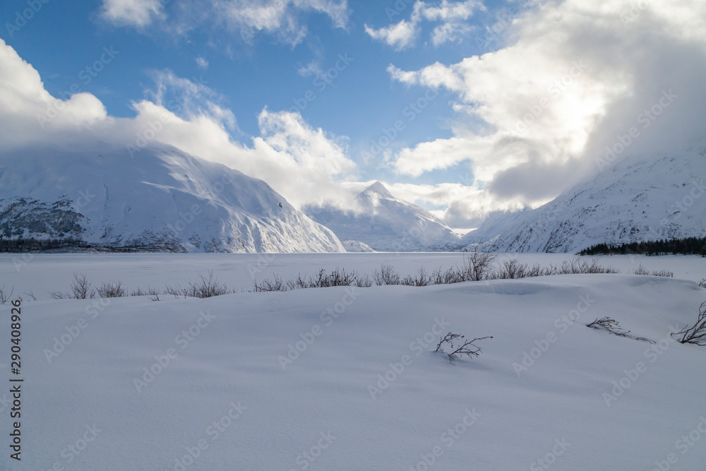 Alaskan winter view.