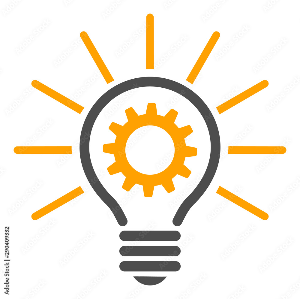 Vector innovation bulb flat icon. Vector pictogram style is a flat symbol innovation bulb icon on a white background. Vector innovation bulb flat icon. Vector pictogram style is a flat symbol innovation bulb icon on a white background.