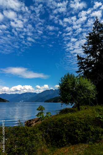 Beautiful cloudscape at Earl's Cove, BC