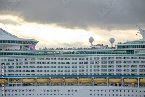 portion of a cruise ship 
