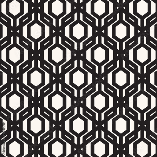 Pattern geometry of hexagon background. Pattern is on swatch panel.