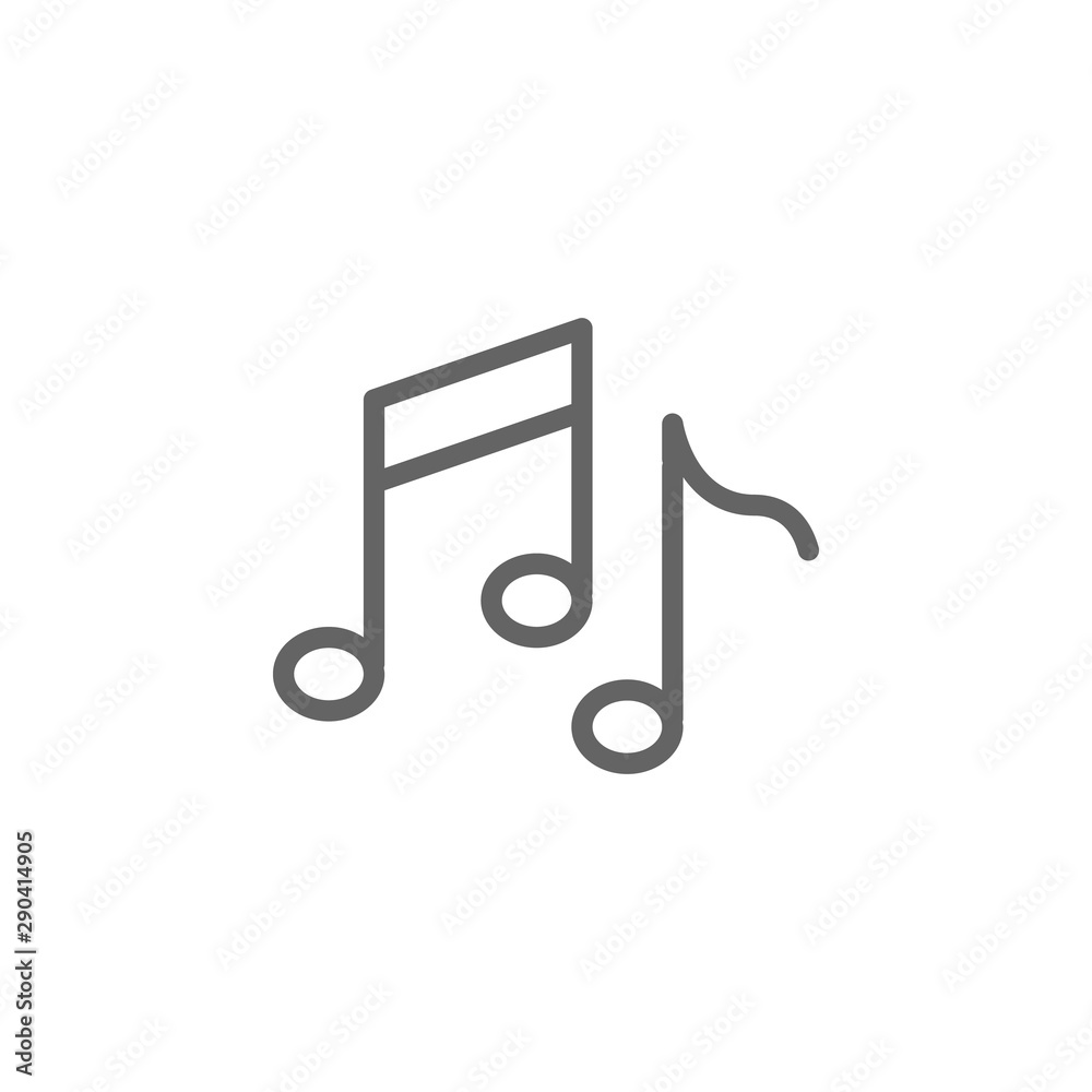 Music, notes icon. Element of theater icon. Thin line icon Music, notes icon. Element of theater icon. Thin line icon