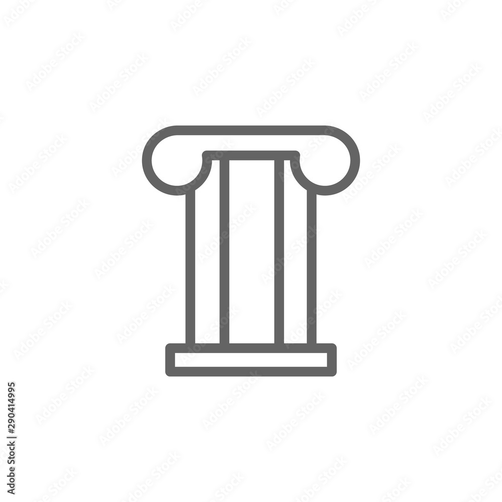 Theater column, monument icon. Element of theater icon. Thin line icon Theater column, monument icon. Element of theater icon. Thin line icon