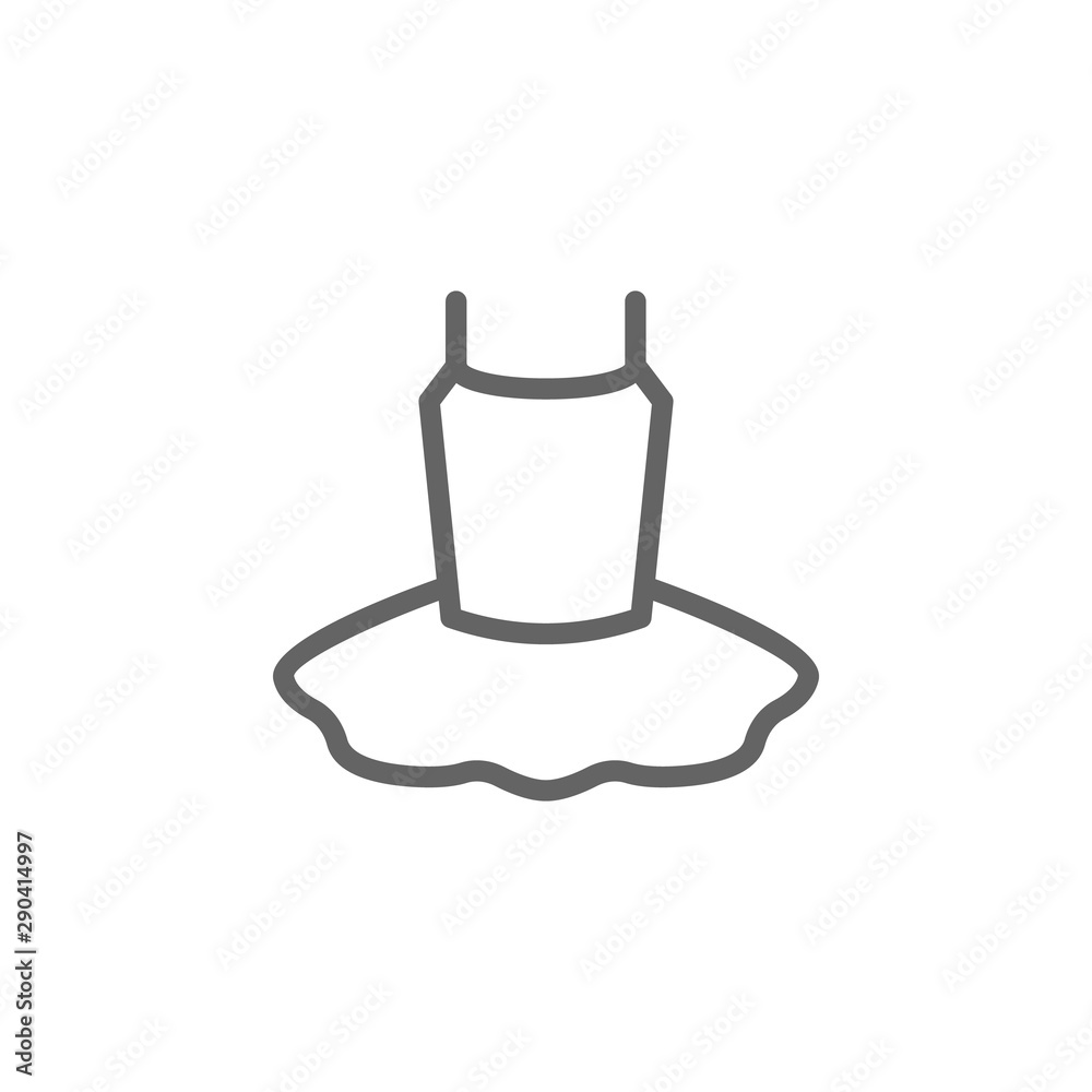 Dress, clothes icon. Element of theater icon. Thin line icon Dress, clothes icon. Element of theater icon. Thin line icon