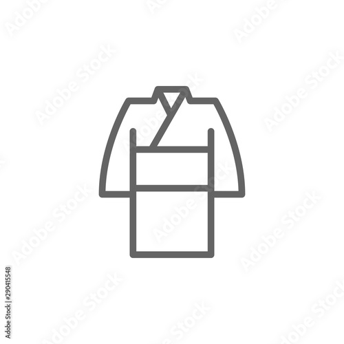 Kimono, china icon. Element of theater icon. Thin line icon