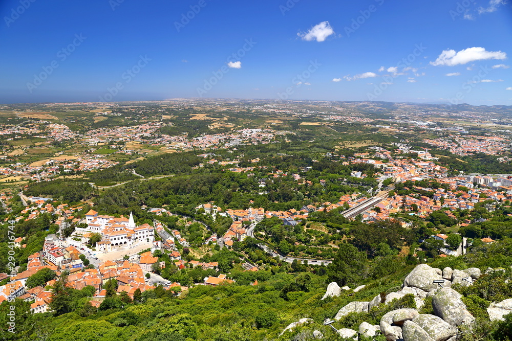 The Castle of the Moors (Castelo dos Mouros ) medieval castle in Sintra, Portugal.