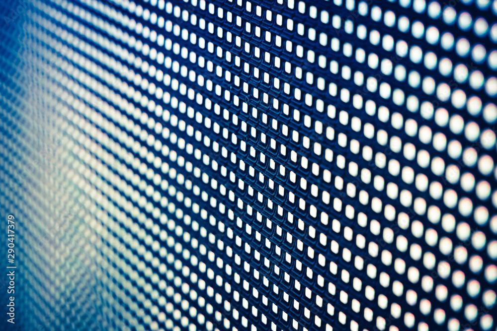 Fototapeta premium CloseUp LED blurred screen. LED soft focus background. abstract background ideal for design.