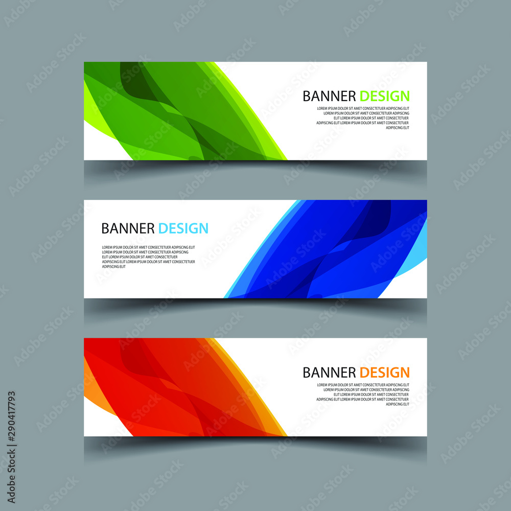 Fototapeta premium Vector Abstract design banner web template