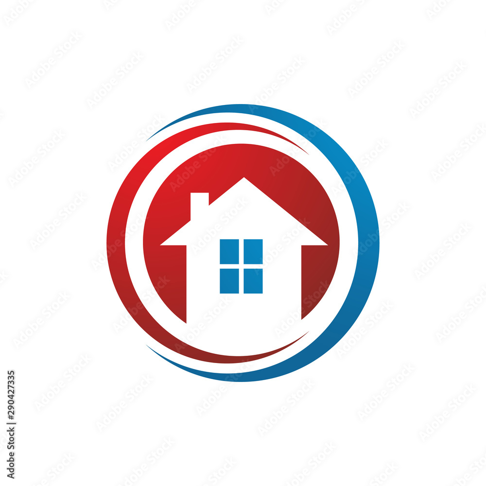 concept and idea of apartment house realty logo design vector